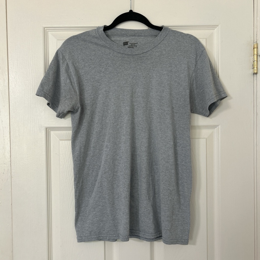 Hanes Men's Heather Gray Short Sleeve Tee